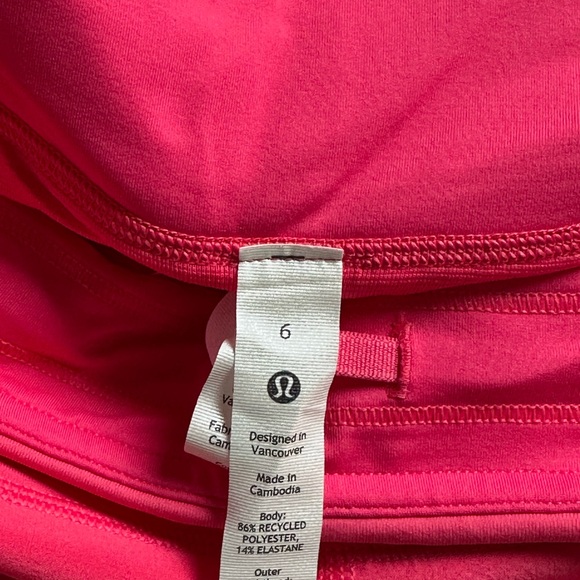 Lululemon Women's Pink Athletic Shorts - Picture 3 of 3